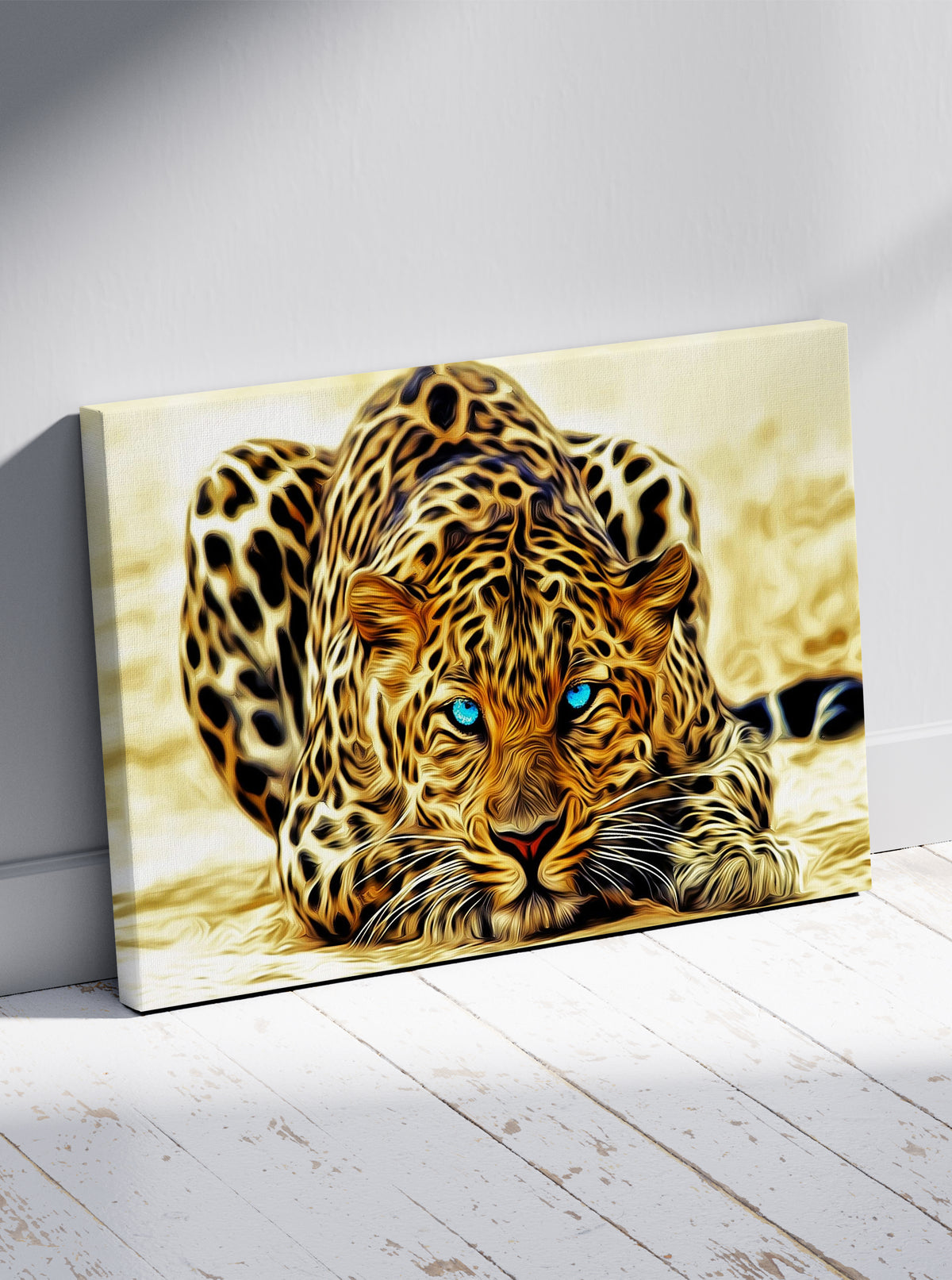 Leopard sa plavim očima