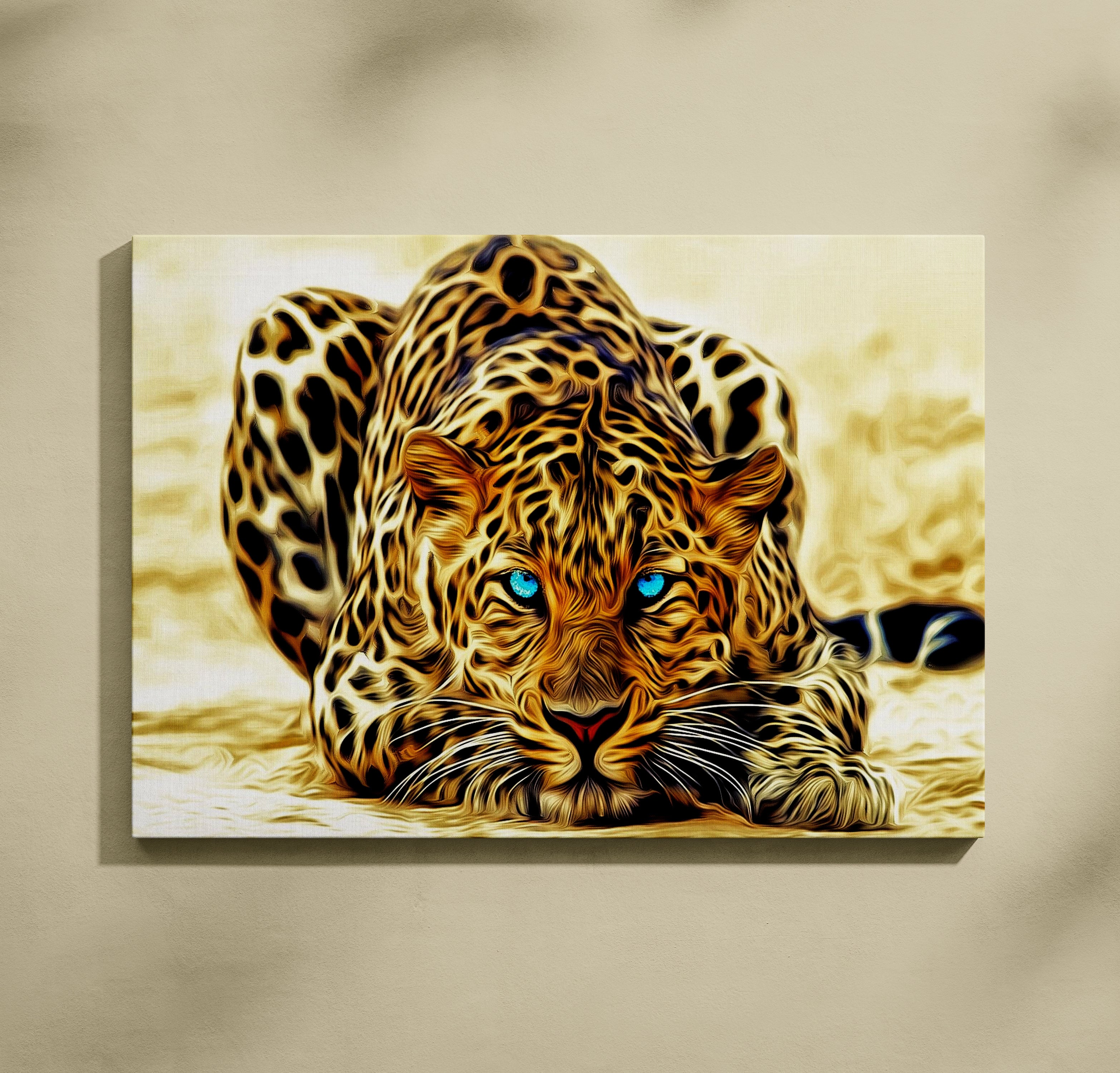Leopard sa plavim očima