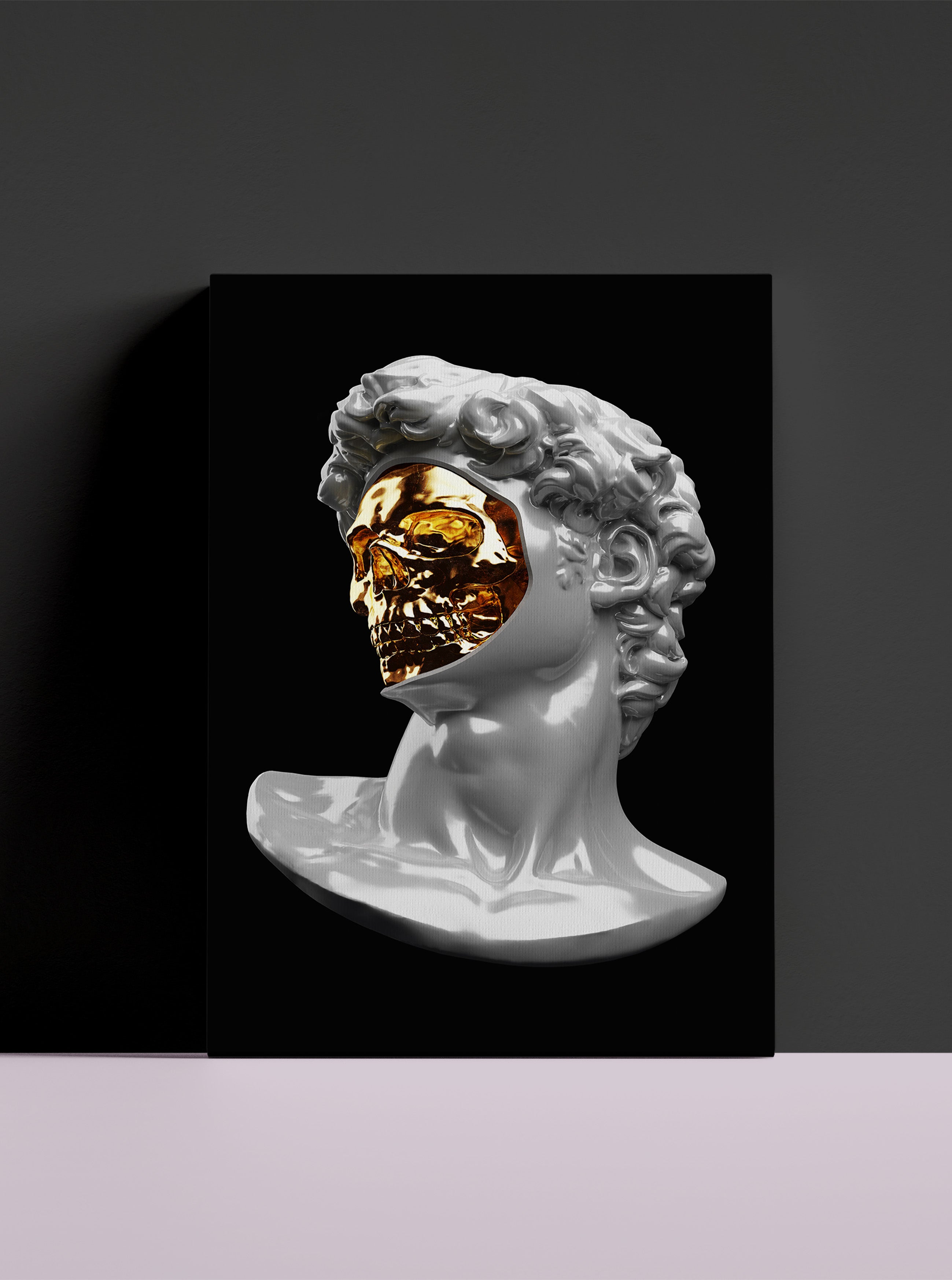 Zlatna lobanja skulpture